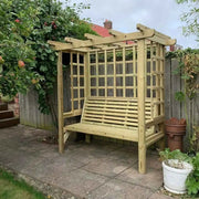beatrice arbour seater trellis wooden furniture