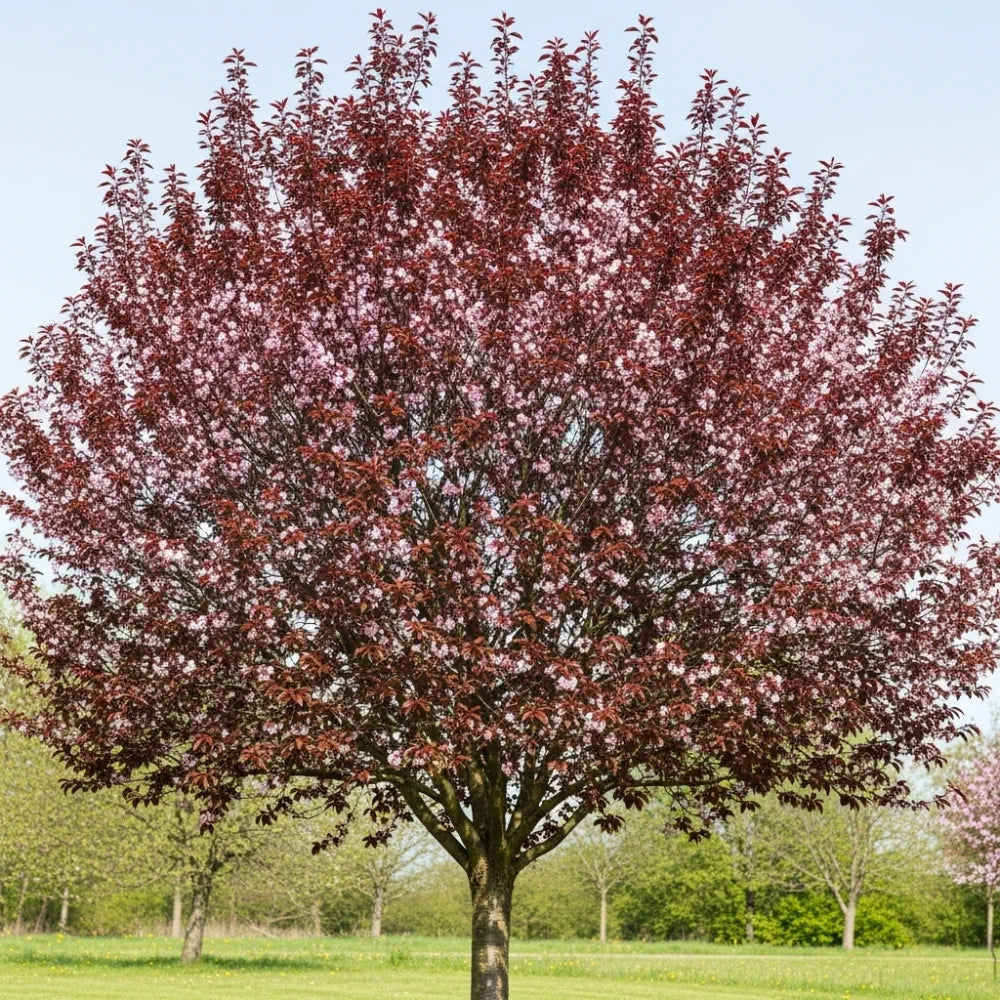 5ft Black Cherry Plum Tree | Prunus cerasifera 'Nigra' | Bare Root | 2 Years Old