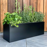 black planter pots large large square planters woven wood