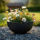 Zinc Galvanised Round Bowl Planter