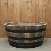 83cm Black Band 1/4th Barrel Oak Herb/Bedding Planter