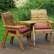 Wooden Garden Furniture, Garden Love Seats on Woven Wood