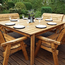 Enjoy long summer evenings with friends and family on this spacious 8 Seater Lawn Furniture set, made from durable materials and built for comfort.