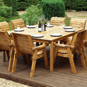 Escape the hustle and bustle on this serene 8-seater garden bench, surrounded by the beauty of nature.