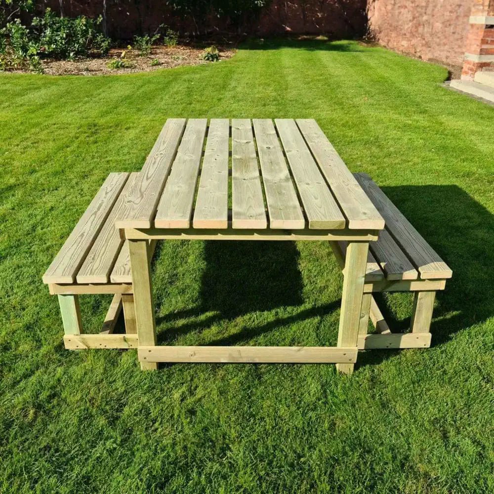 Four Seater Redwood Butcher Table Set