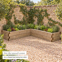 Caledonian Corner Raised Bed #Without base