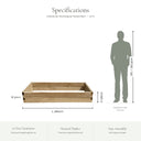 Caledonian Rectangular Raised Bed #180cm(L) x 90(W) x 28(H)