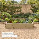 Caledonian Rectangular Raised Bed #180cm(L) x 90(W) x 28(H)