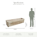 Caledonian Trough Raised Bed #180cm(L) x 45(W) x 42(H)