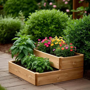 Premium Cascading Wood Raised Bed