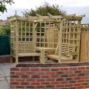 clementine corner arbour wooden furniture