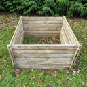 Outdoor compost bin for use in large gardens.