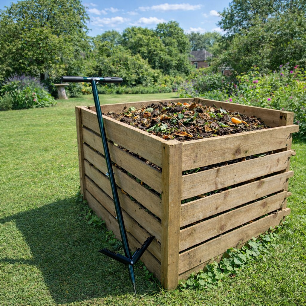 Compost Aerator – Woven Wood