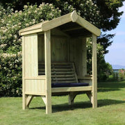 cottage arbour fully enclosed seater wooden furniture with cushion optional extra