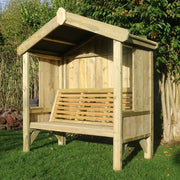 cottage arbour fully enclosed seater outdoor garden furniture