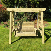 cottage swing seater wooden furniture front view