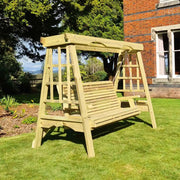 cottage swing seater outdoor wooden furniture