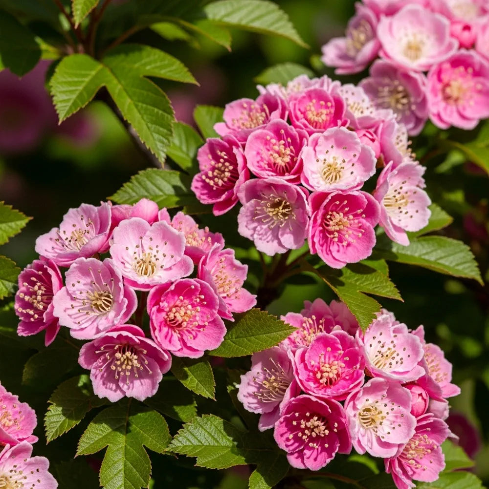 6ft Half-Standard 'Crimson Cloud' Hawthorn Tree | Mature Bare Root | 6/8cm Girth
