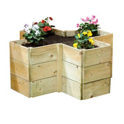 Premium Cross Wood Raised Bed