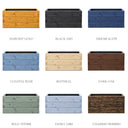 Customisable wooden trough planter - colour chart