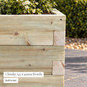 Customisable wooden trough planter - profile and joinery
