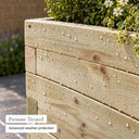 Customisable wooden trough planter - pressure treated
