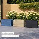 Customisable wooden trough planter - 9 colour options