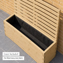 Customisable broad board trough planter with trellis - liner included