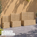 Customisable broad board trough planter with trellis - size range