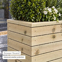 Customisable cladded wooden trough planter - pressure treated