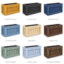 Customisable framed wooden trough planter - colour chart