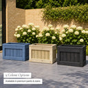 Customisable framed wooden trough planter - 9 colour options