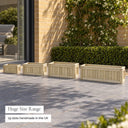 Customisable framed wooden trough planter - size range