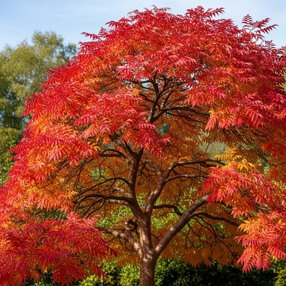 5ft Cut-leaved Sumach Tree | Rhus typhina Laciniata | 9L Pot | 2 Years Old