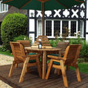 Transform your patio into a serene oasis with a Wooden Garden Furniture Set and a Garden Parasol, perfect for relaxing and entertaining.