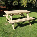 deluxe picnic table wooden furniture