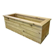deluxe wooden planter trough length
