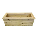 deluxe wooden planter trough length
