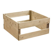 Premium Double Window Wood Raised Bed