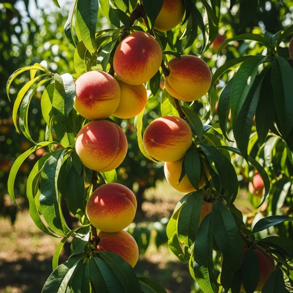 Dutton Peach 5ft Duke of York' Peach Tree | Bare Root | 2 Years Old – Woven Wood