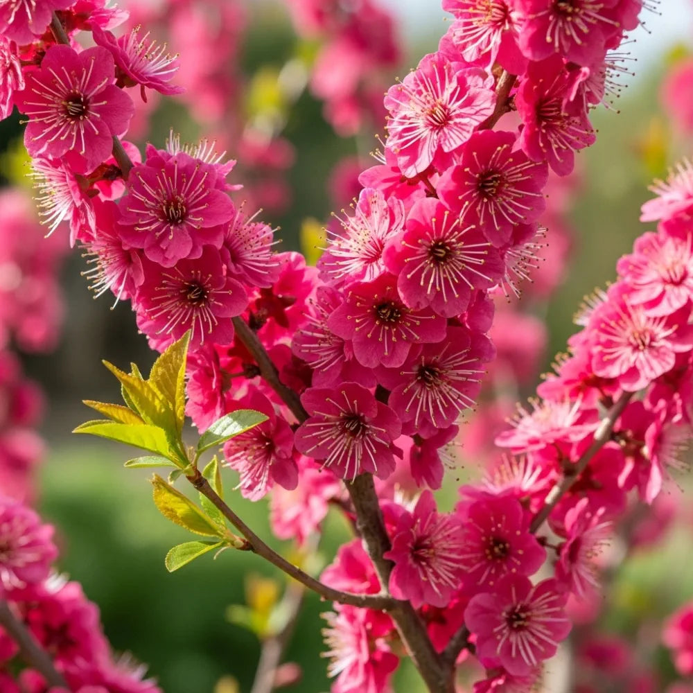 3ft Dwarf Russian Almond Blossom Tree | Prunus tenella 'Firehill' | Bare Root