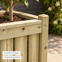 Elegant Square Planter - panelled design