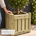 Elegant Square Planter - made in the UK