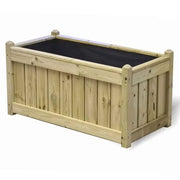 elegant trough wooden planter