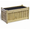elegant trough wooden planter