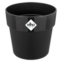 Elho B.FOR ORIGINAL Round Black Plastic Plant Pot 14CM
