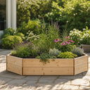 Premium Extended Hexagon Wood Raised Bed