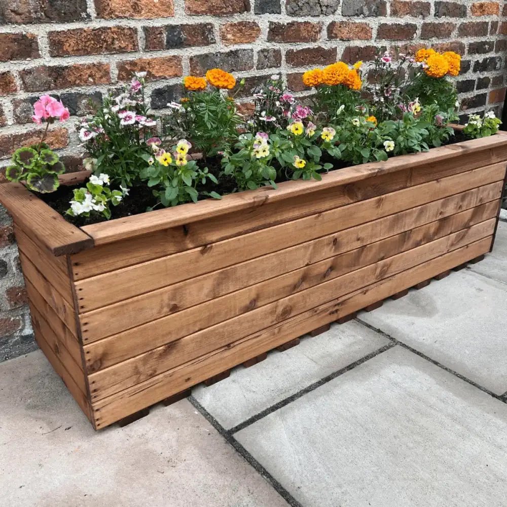 Redwood Large Garden Planter's by Woven Wood