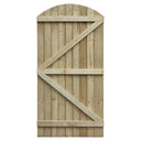 Featheredge Arch Top Wooden Gate