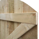 Featheredge Arch Top Wooden Gate